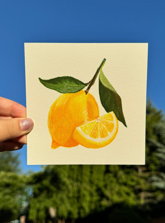 Lemon Art Print