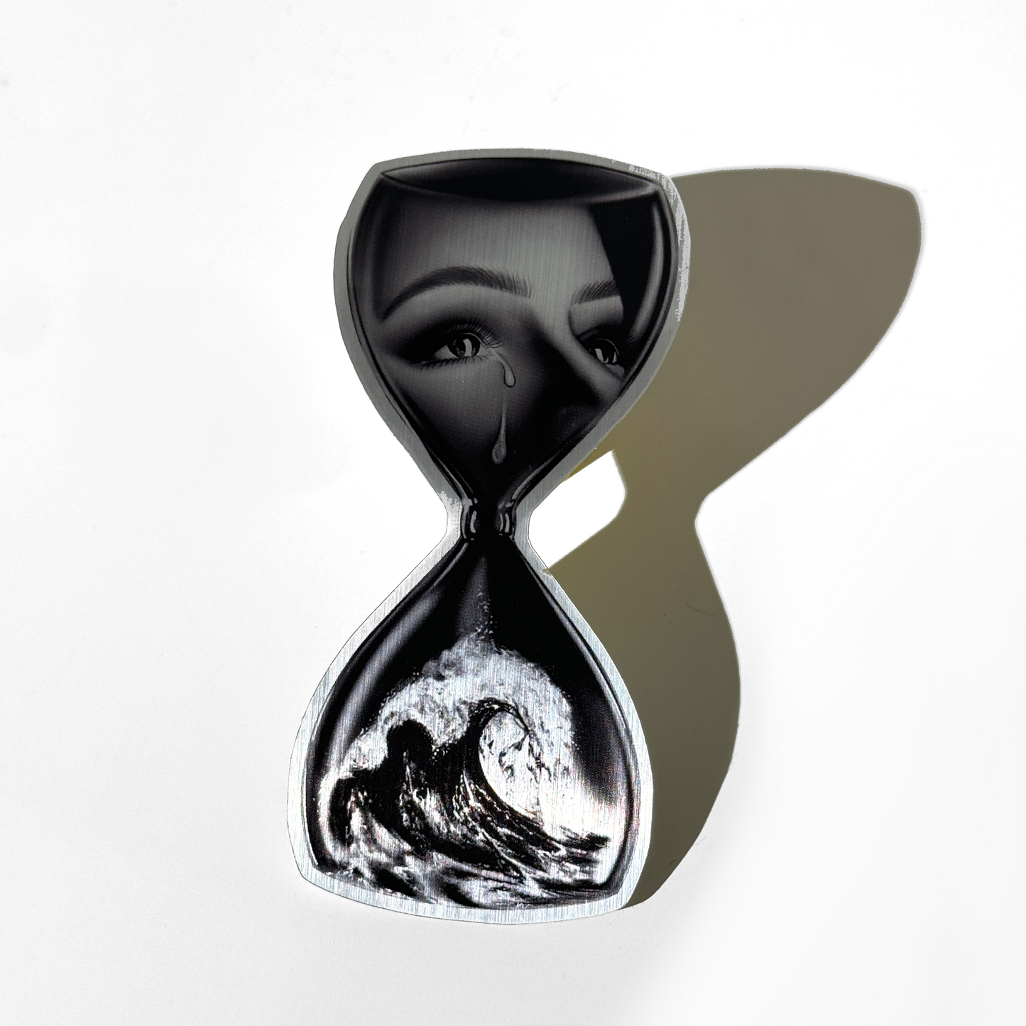 Tearful Hourglass Sticker